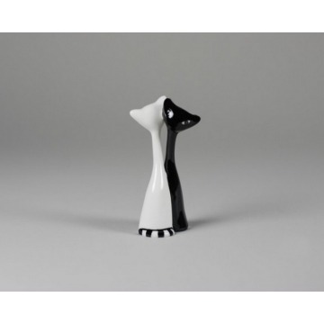 Figurka Kotek biały i czarny