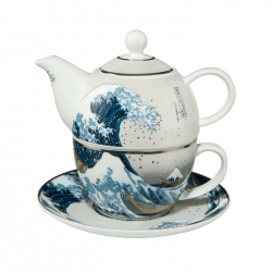 Zestaw Tea For One 15 cm 0,35 l - Wielka Fala, Great Wave Hokusai Katsushika