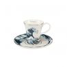 Filiżanka do espresso 8 cm Wielka Fala, Great Wave- Katsushika Hokusai Goebel 67011721