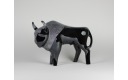 Figurka żubr polski - czarny, drapany