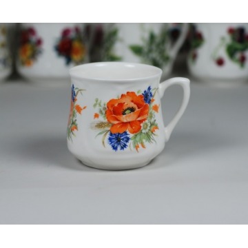 Kubek śląski - maki i chabry (mały)