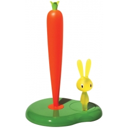 Stojak na ręcznik papierowy Bunny & Carrot zielony 29 cm - Stefano Giovannoni