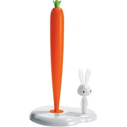 Stojak na ręcznik papierowy Bunny & Carrot biały 29 cm - Stefano Giovannoni