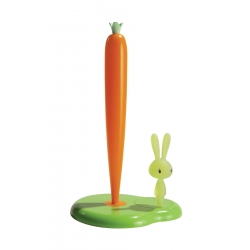 Stojak na ręcznik papierowy Bunny & Carrot zielony 34 cm - Stefano Giovannoni