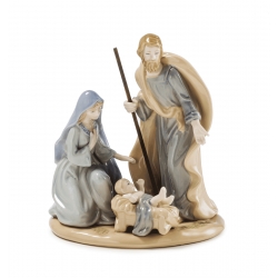 Św. Rodzina Maryja, Józef i Jezus w żłobku 17 cm - Palais Royal