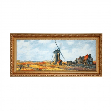 Obraz Pole Tulipanów 27 x 57 cm - Claude Monet Goebel 66519511