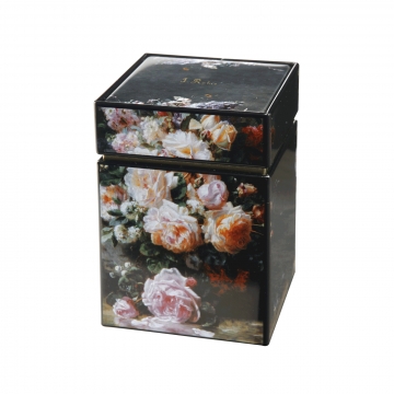 Pudełko na herbatę Martwa natura z różami 11 cm - Jean Baptiste Robie Goebel 67065111