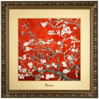 Obraz Drzewo Migdałowe Czerwone 68 cm Vincent van Gogh Goebel 66534771