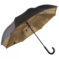 Suprella - parasol odwrotnie składany Pocałunek - Gustav Klimt