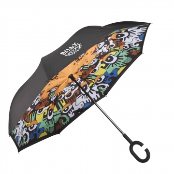 Suprella - parasol odwrotnie składany Patrząc w przyszłość - Billy The Artist Goebel 67080381