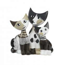 Figurka koty Tibaldo i jego rodzina 15 cm - Rosina Wachtmeister