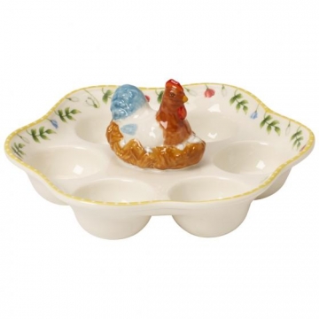 Owalny talerz na jajka Kogut i Kura 20 cm - Spring Awakening Villeroy & Boch 14-8638-3593