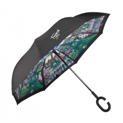 Suprella - parasol odwrotnie składany Berlin - Paris - Charles Fazzino