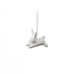 Zając mały biały 6,5 cm - Rabbits
