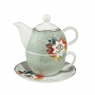 Zestaw Tea For One Om Green 15 cm 0,35 l - Lotus Goebel 23500041