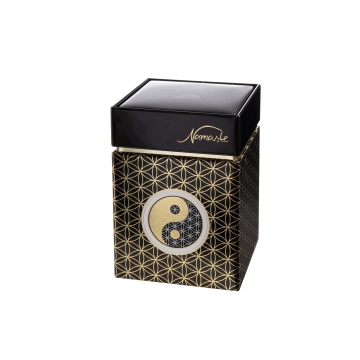 Pudełko na herbatę Yin Yang Czarny 11 cm - Lotus