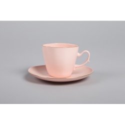 Filiżanka Anna Maria do kawy/herbaty - różowa porcelana