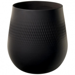 Duży wazon Carré 22 cm - Collier noir
