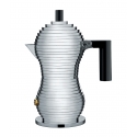 Zaparzacz do espresso Pulcina czarny uchwyt 70 ml - Michele De Lucchi