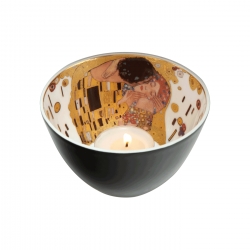 Świecznik - tealight 7,5 cm Pocałunek - Gustav Klimt