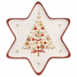 Miska w kształcie gwiazdy 37,5 x 33 cm - Winter Bakery Delight
