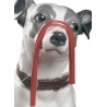 Figurka pies Jack Russell z lukrecją 34 cm Lladró 01009192