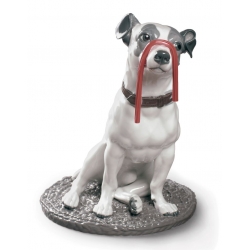 Figurka pies Jack Russell z lukrecją 34 cm