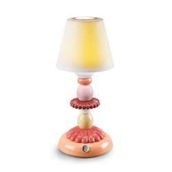 Lampa stołowa Lotus Firefly koral 28 cm - Lladro