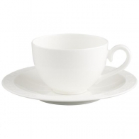 Fliżanka do kawy i herbaty ze spodkiem 200 ml - White Pearl