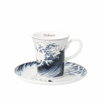 Filiżanka do espresso 7,5 cm Great Wave II - Katsushika Hokusai Goebel 67-011-81-1