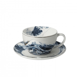 Filiżanka do herbaty 7 cm Great Wave II - Katsushika Hokusai