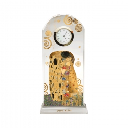 Zegar kryształowy 23 cm Pocałunek - Gustaw Klimt