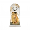 Zegar kryształowy 23 cm Pocałunek - Gustaw Klimt 66523241 Goebel