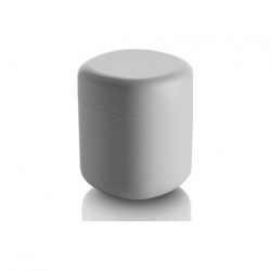 Pojemnik na patyczki kosmetyczne Birillo biały 11 cm - Alessi