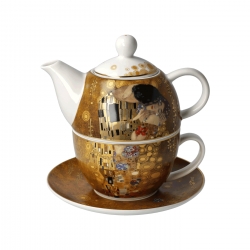 Zestaw Tea For One 15 cm 0,35 l Pocałunek Gustaw Klimt