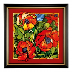 Obraz Oriental Poppy 59 x 59 cm - Louis Comfort Tiffany