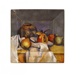 Tacka kwadratowa 12 x 12 cm - Still Life with Pears - Paul Cézanne