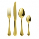 Komplet sztućców Filet Toiras Gold 24 szt. pozłacane - Sambonet