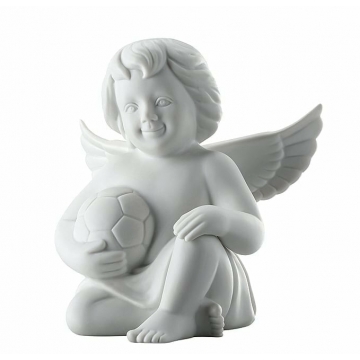 Figurka Anioł z piłką nożną, duży 14 cm