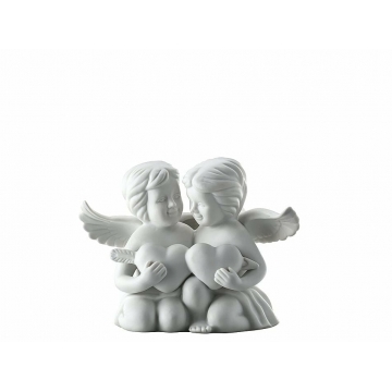 Figurka - Para aniołów z sercem, średnia 11 cm 69055-000102-90526