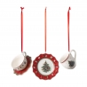 Zestaw 3 ozdób świątecznych w kształcie naczyń - Toy's Delight Decoration VILLEROY & BOCH 1486596665