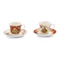 Filiżanki świąteczne 2 sztuki 100 ml - Natale Con I Fiocchi - Palais Royal