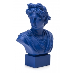 Popiersie Apollo Neoclassico 50 cm niebieskie Bellimbusti