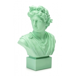 Popiersie Apollo Neoclassico 50 cm zielone Bellimbusti