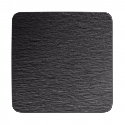 Kwadratowy półmisek czarny, 32 x 32 x 1,5 cm - Manufacture Rock