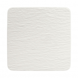 Kwadratowy półmisek biały, 32 x 32 x 1,5 cm - Manufacture Rock Blanc
