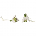 Porcelanowy dzwoneczek Przebiśnieg 2 szt - Mini Flower Bells