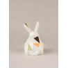 Figurka Królik Origami 12 cm kolorowy matowy