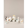 Figurka Królik Origami 12 cm kolorowy matowy