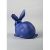 Figurka niebiesko-złoty królik 11 cm - Lladro